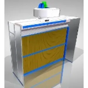 Cabine de pintura com filtro seco Cabine de pintura com filtro seco